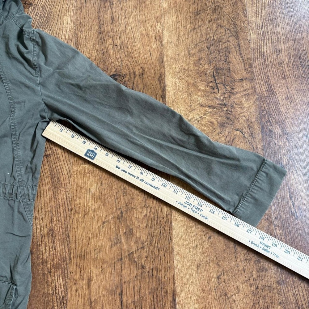 🌲 Gorpcore Grunge Olive Green Utility Parka Jacket size m - Picture 7 of 7